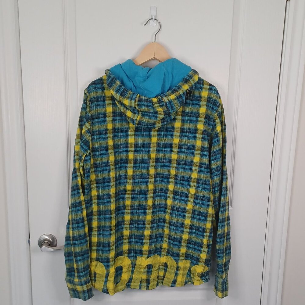 Nomis Simon Chamberlain Hoodie Mens Large Checkered Y2K Snowboard Skate - Picture 4 of 7